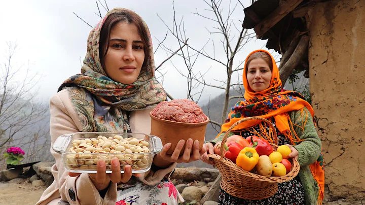 IRAN! Kebab in Pistachio Pilaf with Saffron flavor...