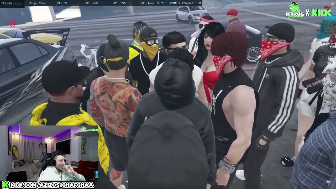 Azizos Chafcha 😂🔥 | يتحرش بفتاة في GTA 5 على البث المباشر! 😱🎮