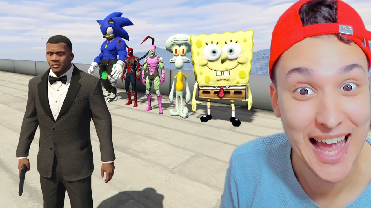 فرانكلين لبس البدلة وقابل سونيك العملاق !!