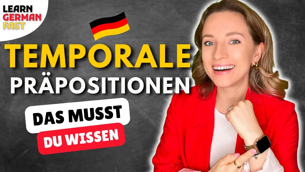 In 10 Minuten leicht erklärt! 🇩🇪(IN, VOR, NACH, GEGEN - Temporale Präpositionen) - Learn German Fast