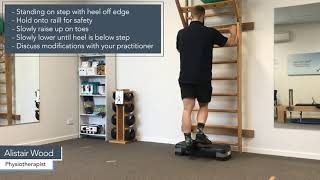 LLAF008 Single Leg Heel Raise On Step