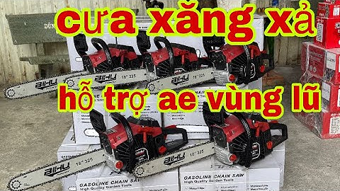 máy cưa xích xăng 2 thì BEHU chính hãng xả hỗ trợ anh em vùng lũ 