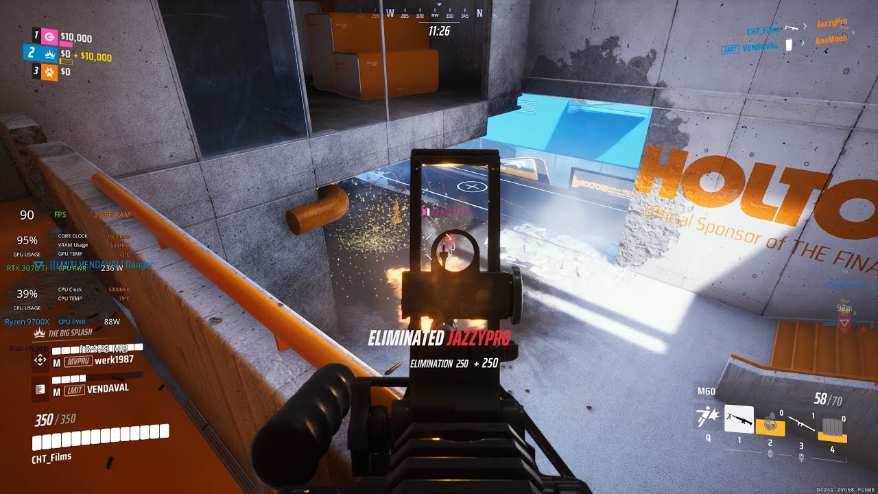 The Finals - Ryzen 9700X & RTX 3070 Ti - 1440p Dynamic Epic (DLSS Quality)