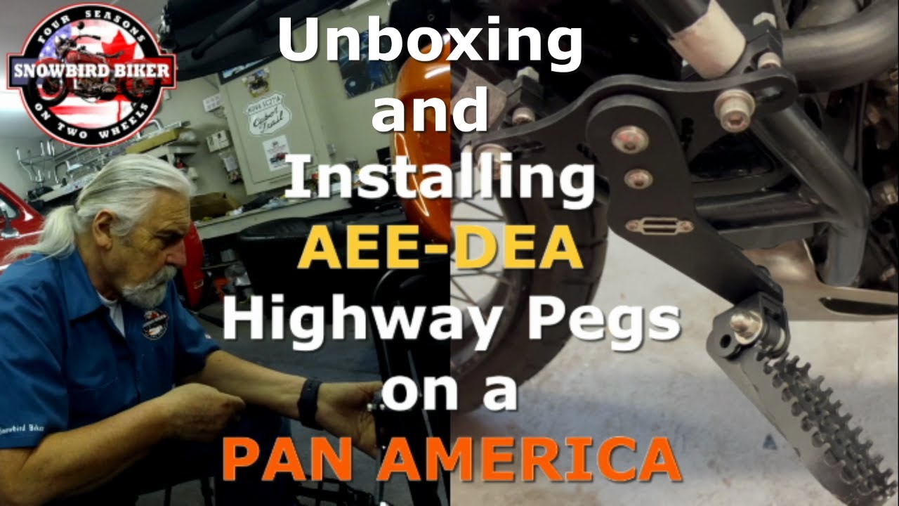AEEDEA Highway Pegs Unboxing and Install on Pan America YouTube