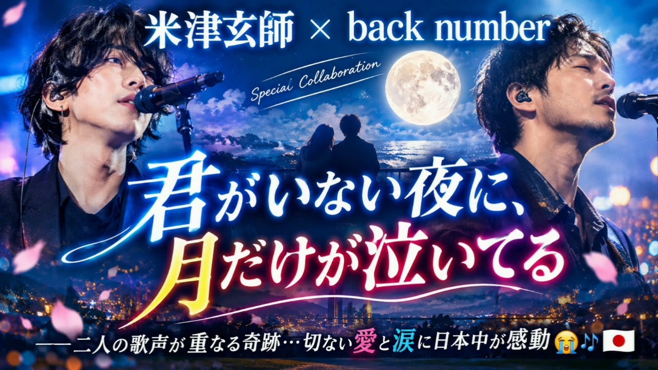 米津玄師 × back number】🎤✨ 新曲『君がいない夜に、月だけが泣い