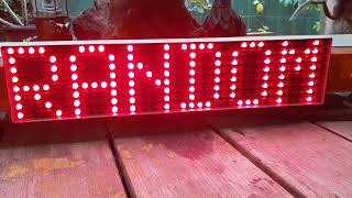 Hazard M3 Matrix Message Board RED Leds.