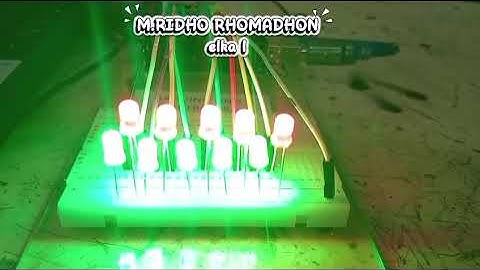 Running LED Arduino (Muhammad Ridho Rhomadhon / X ELKA 1)