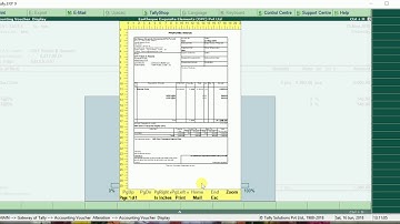 How to create proforma invoice in Tally