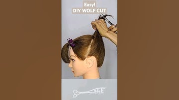 SO EASY! DIY WOLFCUT 2024 #haircuttutorial #wolfcut #layeredhaircut  #shortvideo #hair
