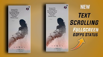 New Trending Lyrics scroll Style Fullscreen Hd status video editing in Alight motion| Alight motion