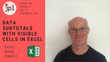 Data Subtotals with Visible Cells feature in Excel
