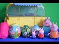 Peppa Pig Opens Play-Doh Surprise Eggs Daddy pig Mammy pig Thomas and friends WOW