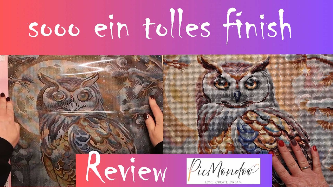 Review winterliches Eulenbild von PicMondoo
