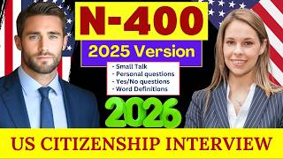 Actual Interview of U.S. citizenship, Full N-400 Naturalization Interview, Test, Small talk #n400 