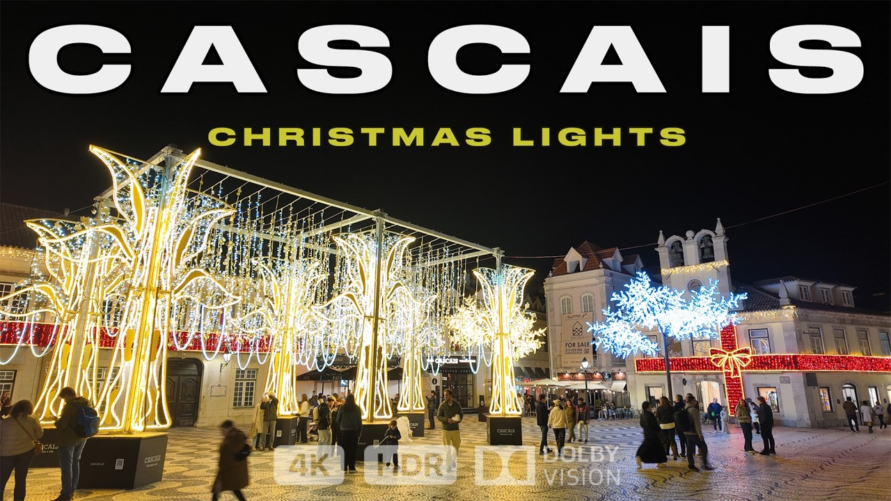 Рождественские огни Кашкайша 2025 🇵🇹 🎄 Самый волшебный рынок Португалии?