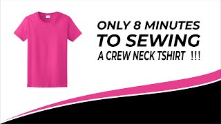 How to sew a t-shirt . Cara menjahit kaos oblong