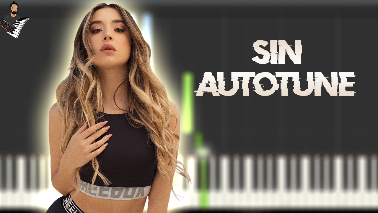 Lola Indigo - Sin Autotune | Instrumental Piano Tutorial / Partitura / Karaoke / MIDI