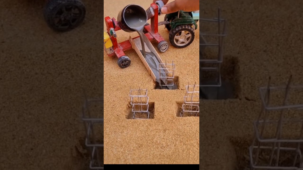 DIY mini civil engineering project ⛑️🚜 