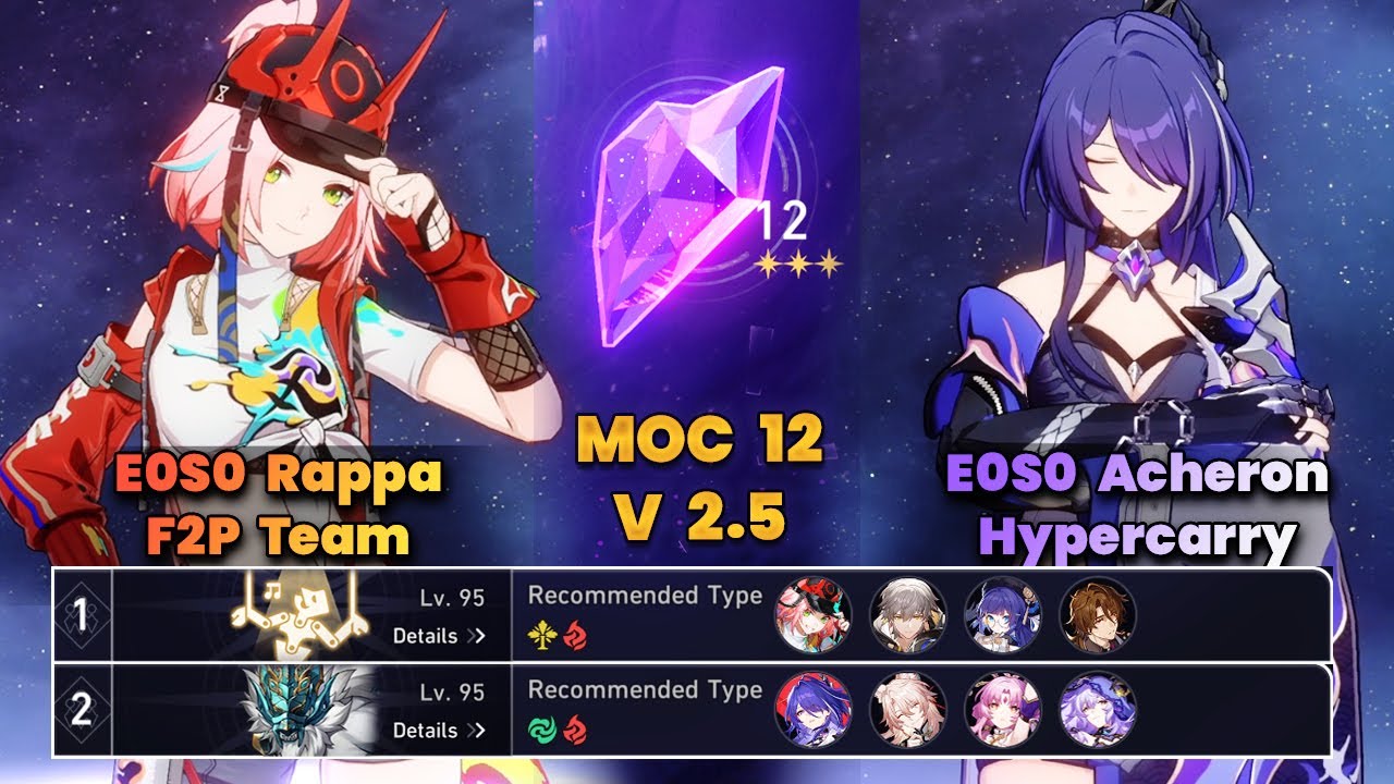 E0S0 Rappa F2P Team & E0S0 Acheron Hypercarry | New MOC12 | 3 Stars ...