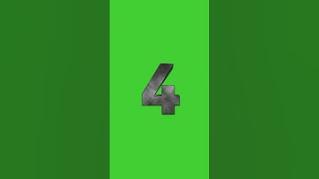Rocking 3D Text Effect 10 to 0 Numbers Countdown with Voice Over | GREEN SCREEN #countdown