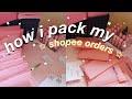 ♡ how i pack my shopee orders! ♡ | day in a life of a small business owner part 2