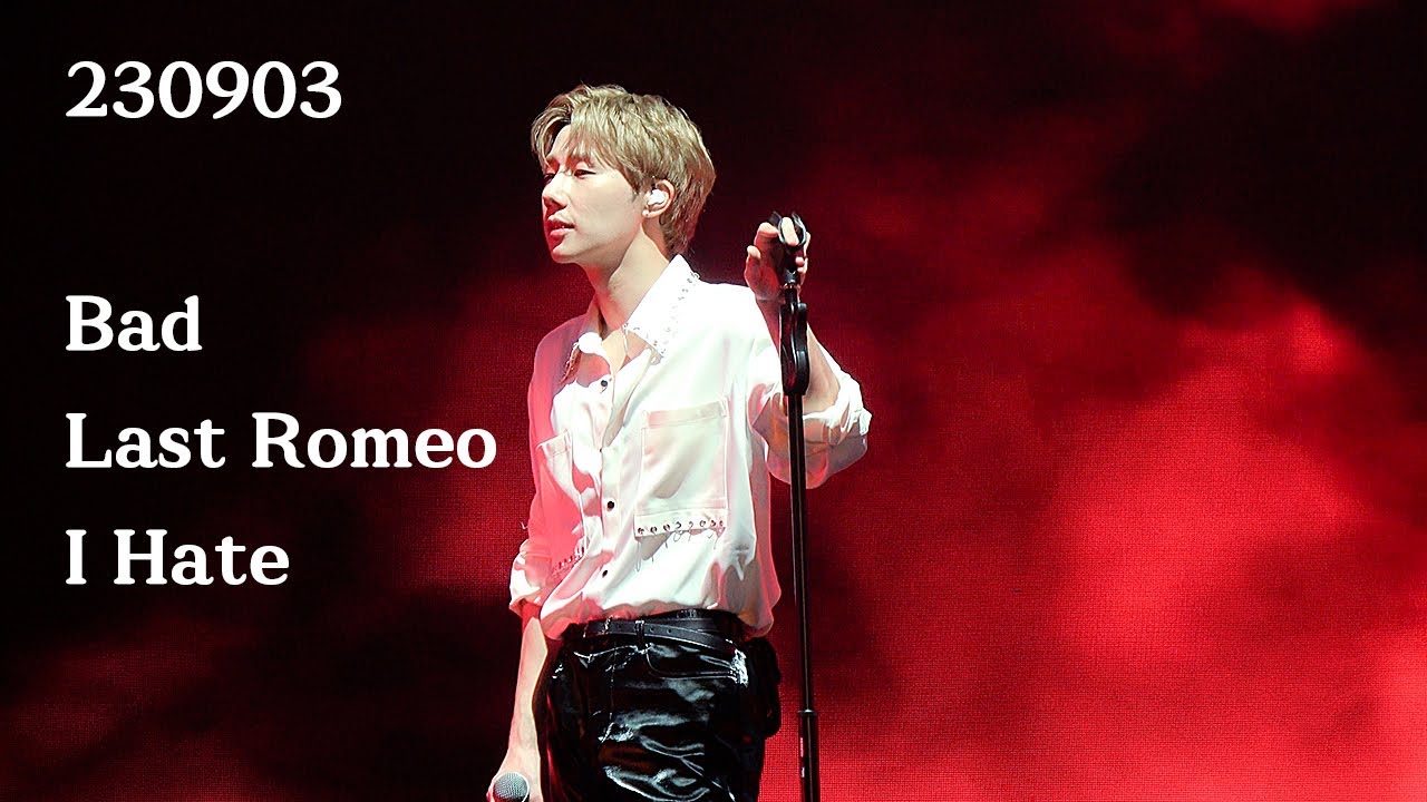 [4K] 230903 INFINITE COMEBACK AGAIN in Taipei - Bad, Last Romeo, I Hate (ROCK ver.)