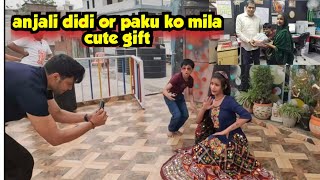 aaj anjali didi or mujhe shoot pr kya mila🎁  | sonotek studio @AnjaliGujratandevi