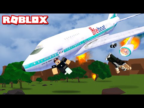 Düşen Uçaktan Kurtulmaya Çalışıyoruz!! - Panda ile Roblox Survive a Plane Crash