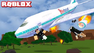 Düşen Uçaktan Kurtulmaya Çalışıyoruz!!  Panda ile Roblox Survive a Plane Crash