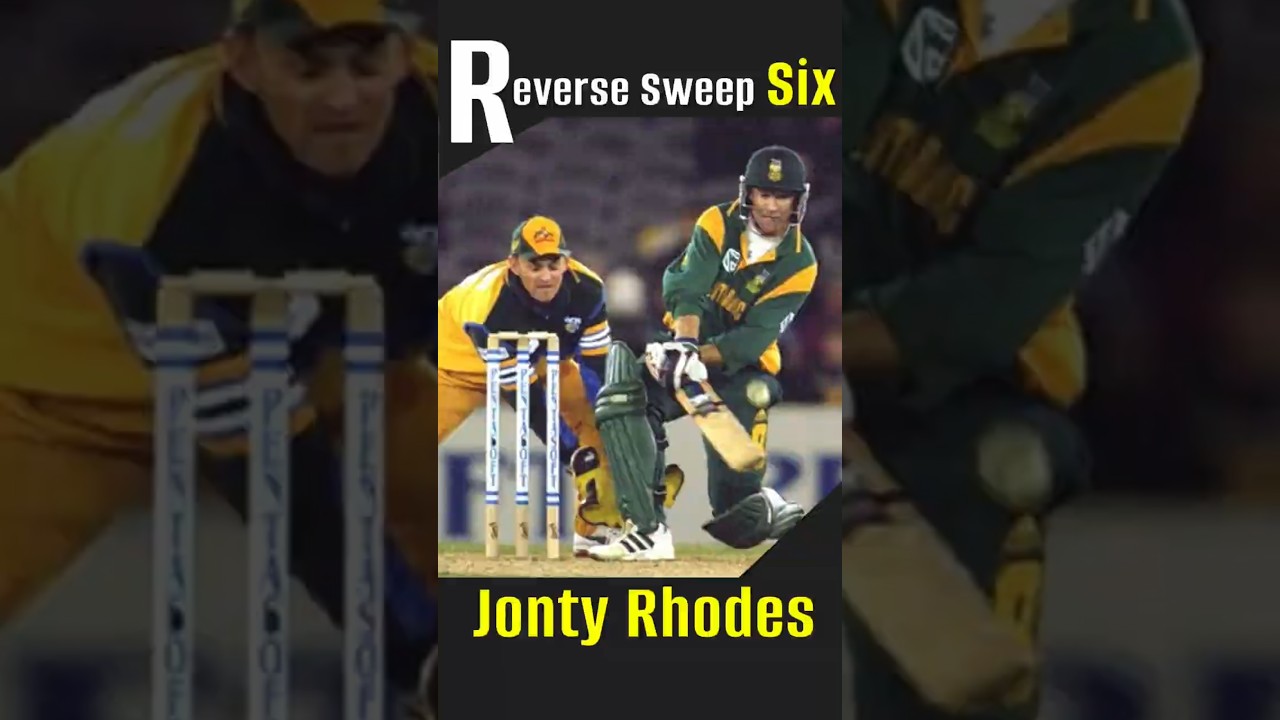Jonty Rhodes Reverse Sweep Six | Cricket History Moment 