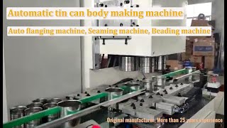 Automatic tin can flanging machine seaming machine beading machine