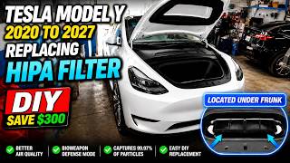 Replacing HIPA filter on TESLA Model Y 2020 2021 2022 2023 2024 2025 2026 2027