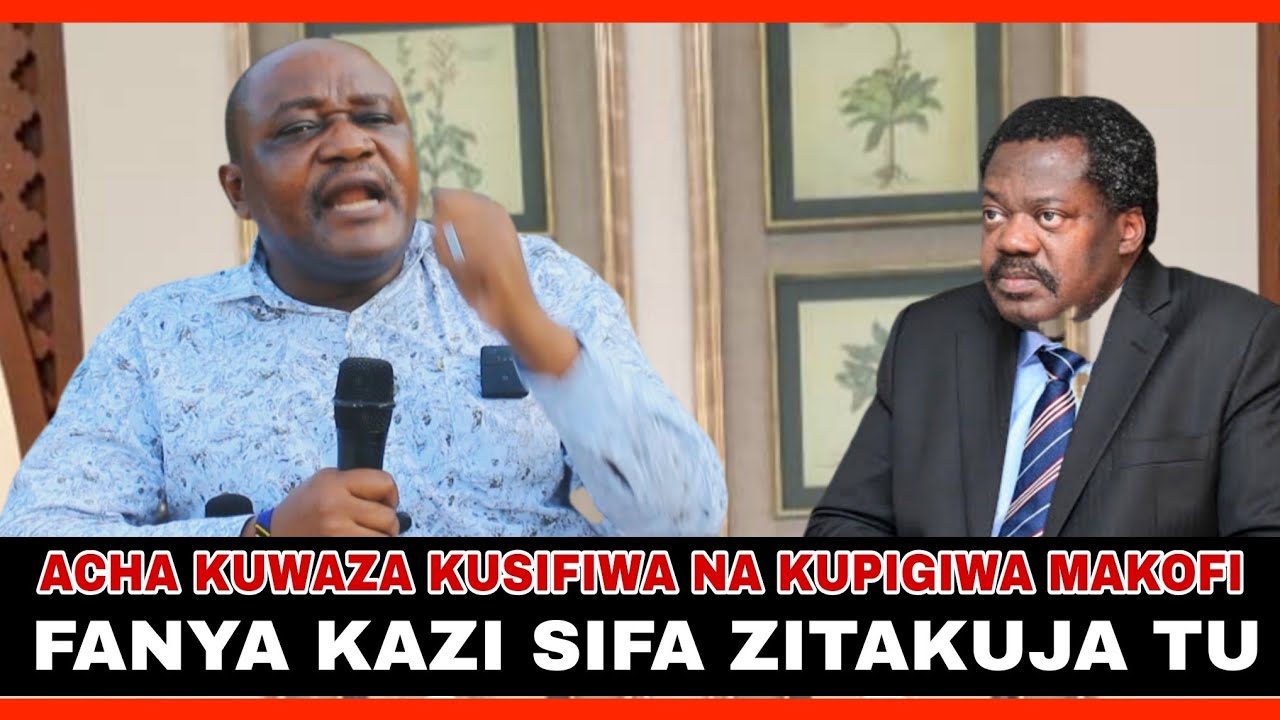 YONA AMWAMBIA DR NCHIMBI USISUBIRI KUSIFIWA NA KUPIGIWA MAKOFI KAMA WASTAAFU WENGINE PIGA KAZI......