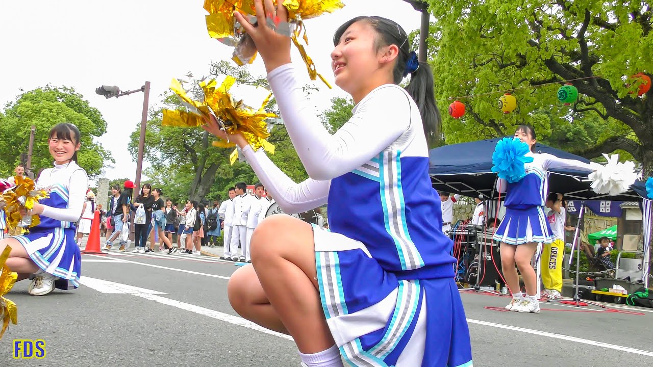 チアダンスを親切に教えてくれる 高校生チア Japanese Girls Cheerleader [4K]