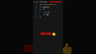 use of for loop in c language. #code #shorts #logicbuilder #apnacollege