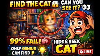 Hide & Seek Cat 🐱🔍 | Can You Find the Hidden Cat? LIVE screenshot 5