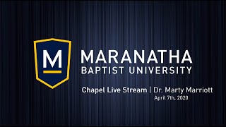 Dr. Marty Marriott | April 7th, 2020