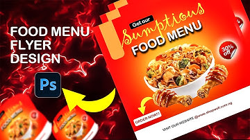 How to Design a Professional Restaurant Flyer in Photoshop | Step-by-Step Tutorial (2025)