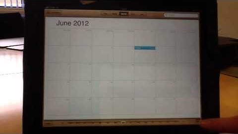 Calendar App: How to add an event to the iPad calendar
