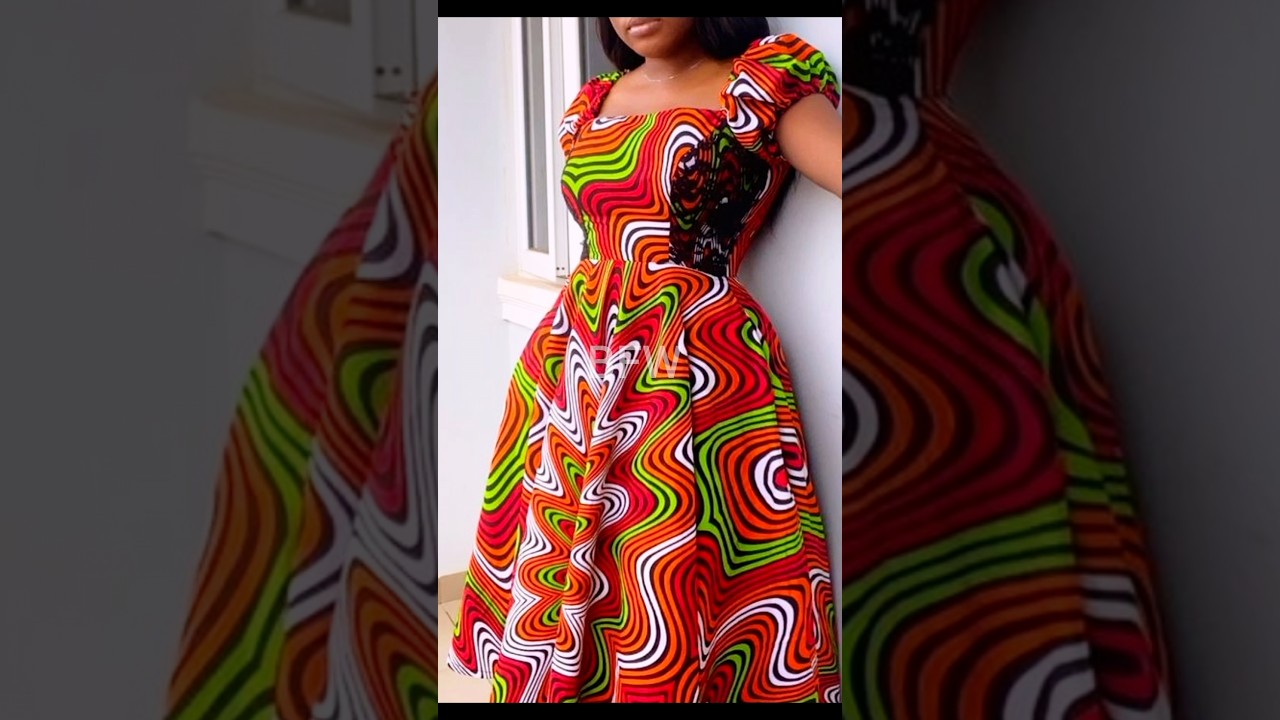 Beautiful short African print dress styles 