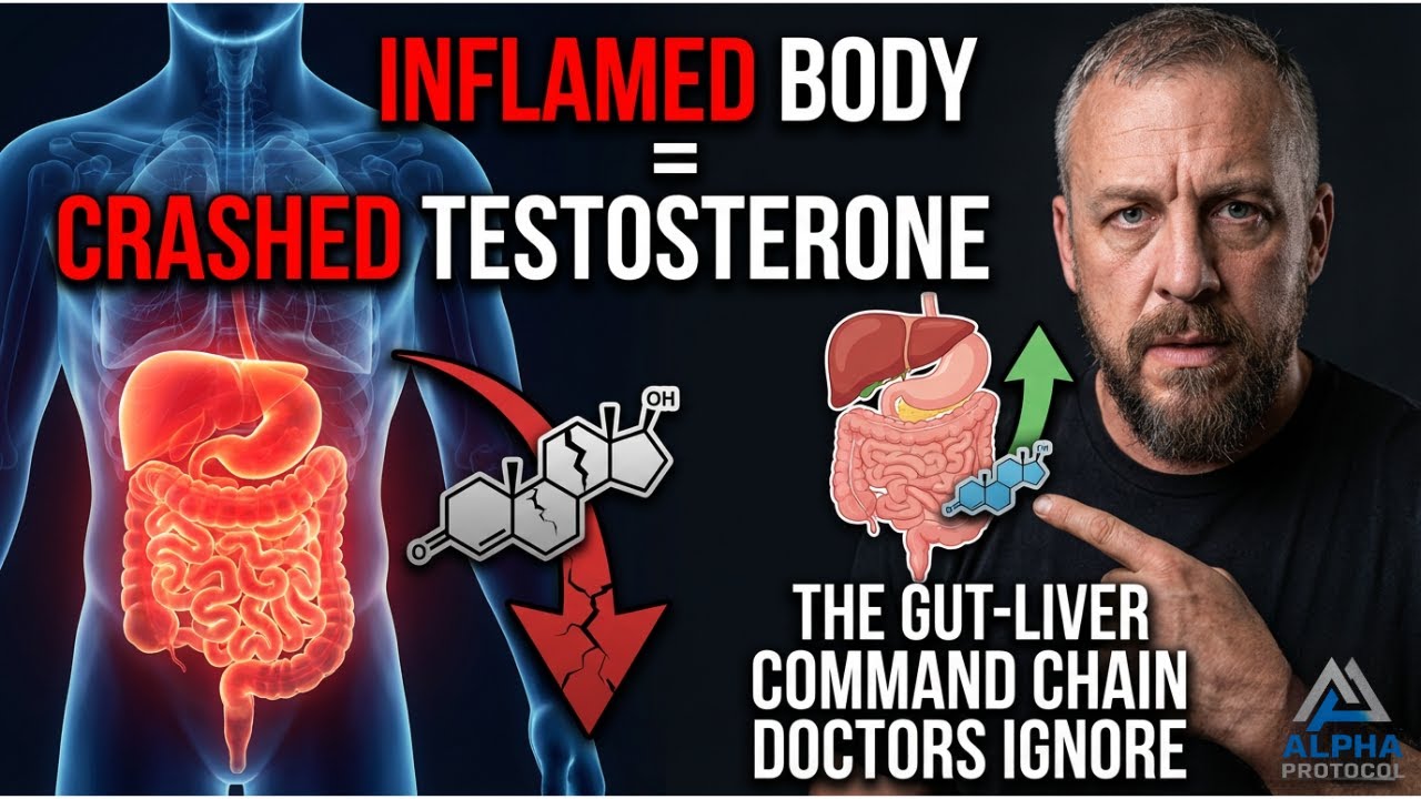 🔥 Inflamed Body, Crashed Testosterone: The Gut–Liver Command Chain Doctors Ignore 🔥
