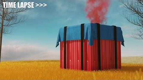 Blender Timelapse: PUBG Airdrop