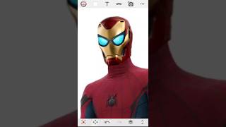 Iron Man + Spider Man Tom Holland + Captain America | Fusion Art #shorts #youtubeshorts