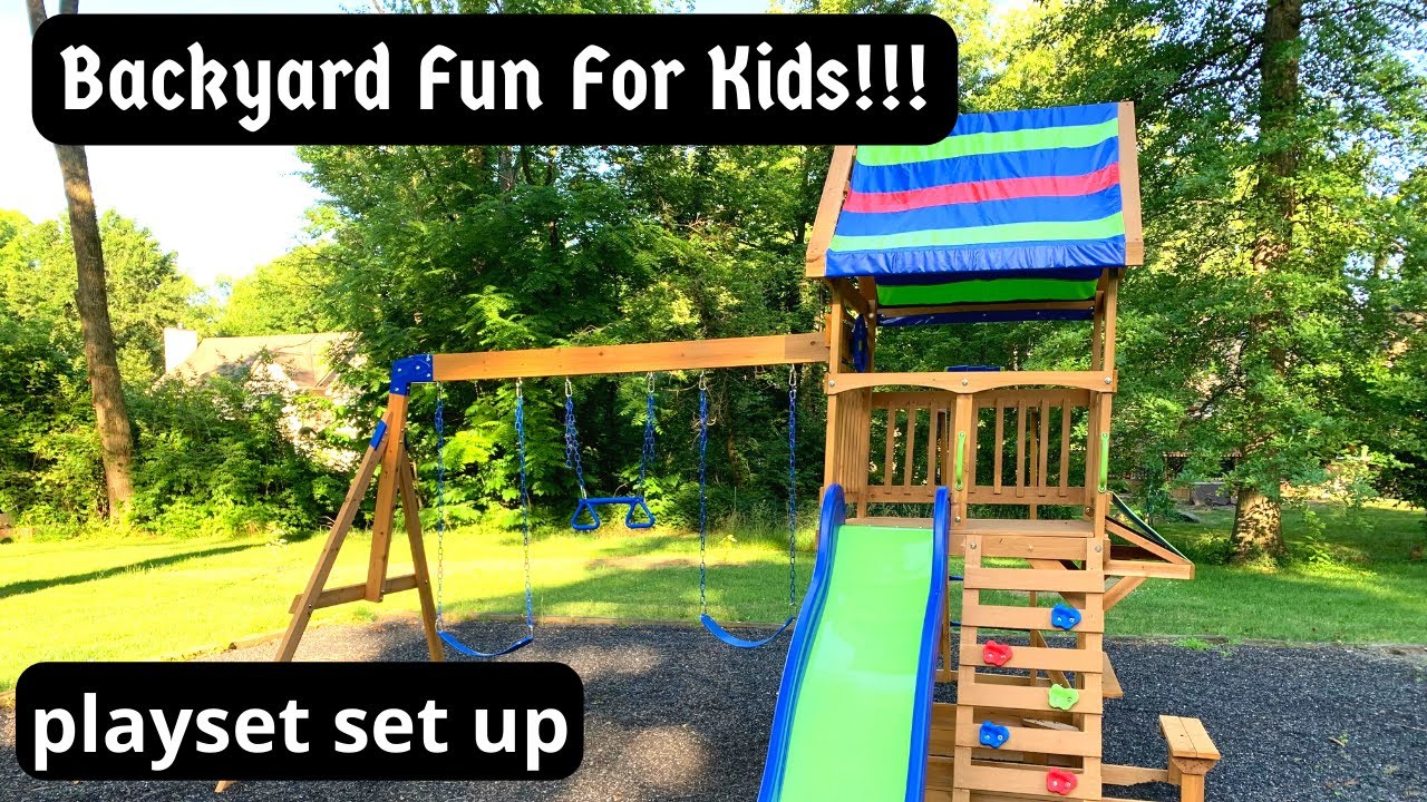 வீட்டிற்குள் ஒரு பூங்கா!! Our Kids Playset Installation Cedar