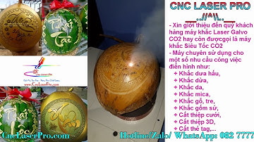 Máy khắc dưa hấu, Máy khắc dừa SIÊU TỐC Khắc Mất Bao Nhiêu Thời Gian