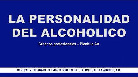 ¿Cuál es la personalidad típica de un alcohólico?