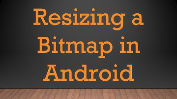 Resizing a Bitmap in Android