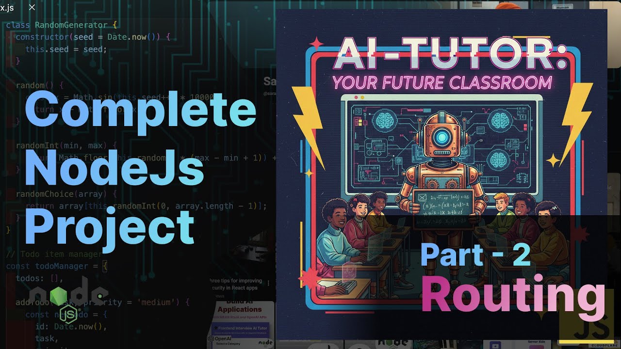 How to create API endpoint in NodeJs | Routing in NodeJs | Creating an ...