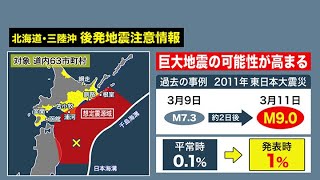 解説】大規模地震の発生確率は「1％」…どれくらい危険？ “今後1週間は