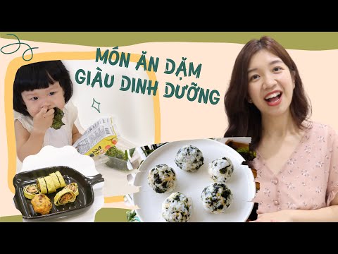 Cách Làm Cơm Nắm Cá Hồi và Chả Tôm Rong Biển Cực Bổ Dưỡng Cho Bé Ăn Dặm//GIVEAWAY!!!